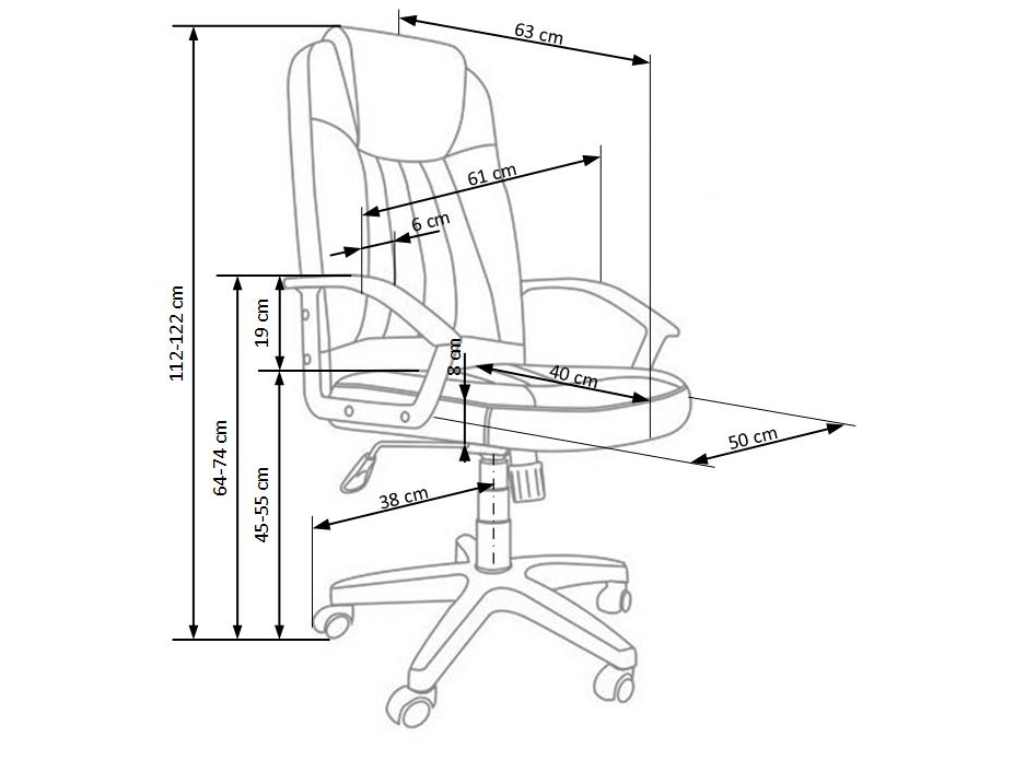 Darbo kėdė RINO 6 Darbo kėdė RINO 6