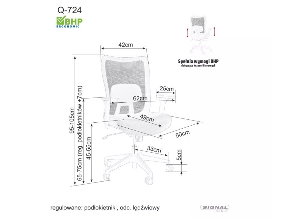 Darbo kėdė Q-724 2 Darbo kėdė Q-724 2