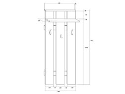 Drabužių kabykla BARCELONA