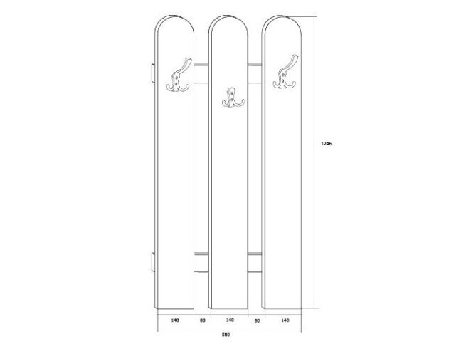 Drabužių kabykla ELF 1 Drabužių kabykla ELF 1
