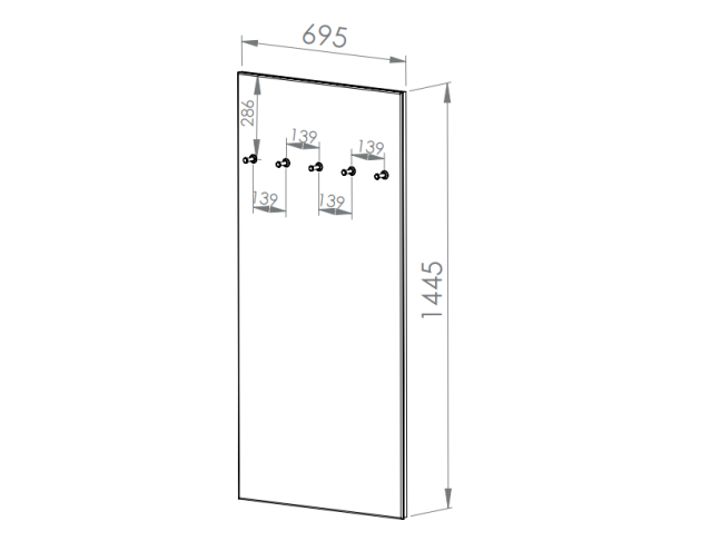 Drabužių kabykla OIVEN 04 6
