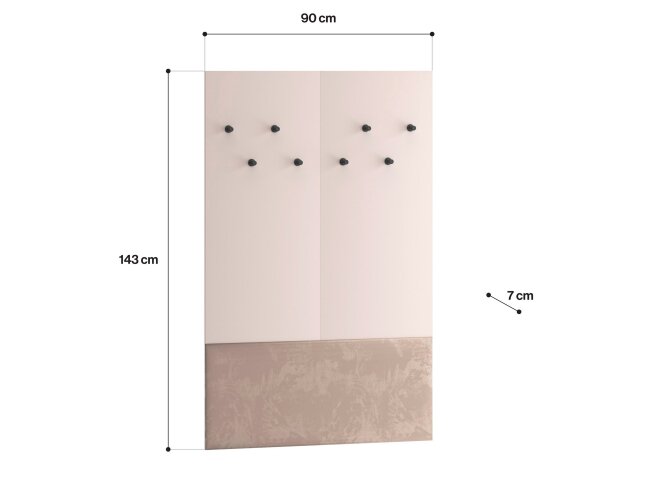 Drabužių kabykla VOCO 07 2 Drabužių kabykla VOCO 07 2