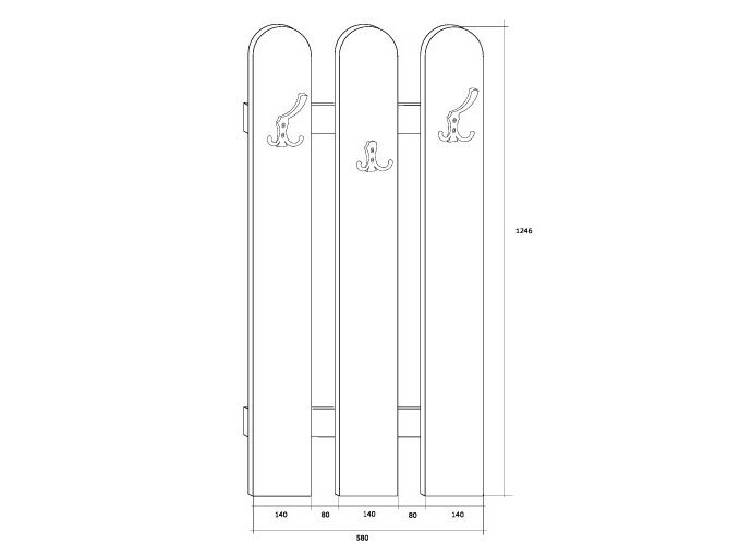 Drabužių kabykla ELF 1 Drabužių kabykla ELF 1