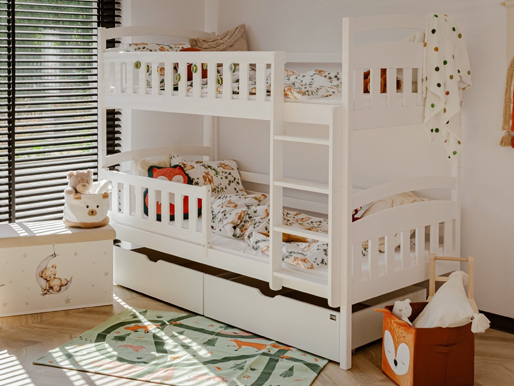 Dviaukštė vaikiška lova su stalčiais IGNAS 90x190 4