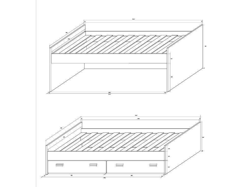 Dvigulė lova KIT-07 4 Dvigulė lova KIT-07 4