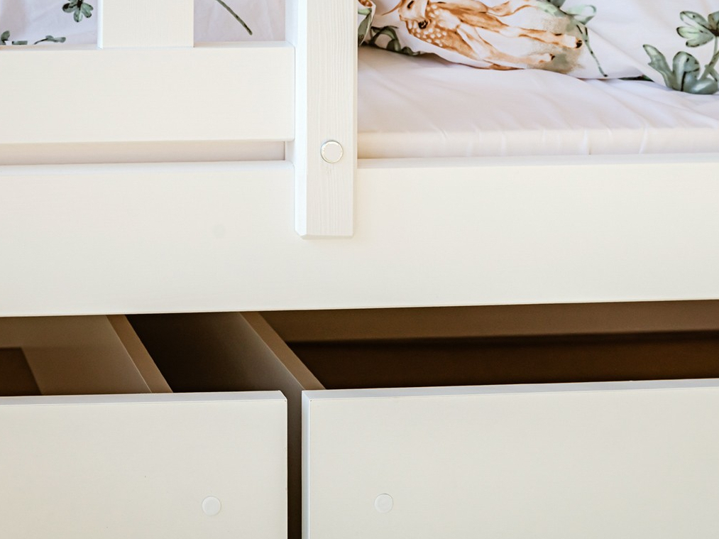 Dviaukštė vaikiška lova su stalčiais IGNAS 90x200 6