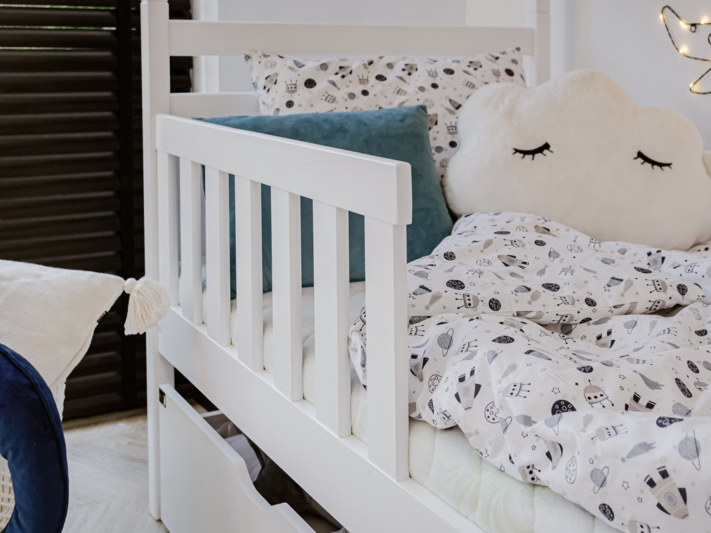 Dviaukštė vaikiška lova su stalčiais MONIKA 90x190 7 Dviaukštė vaikiška lova su stalčiais MONIKA 90x190 7