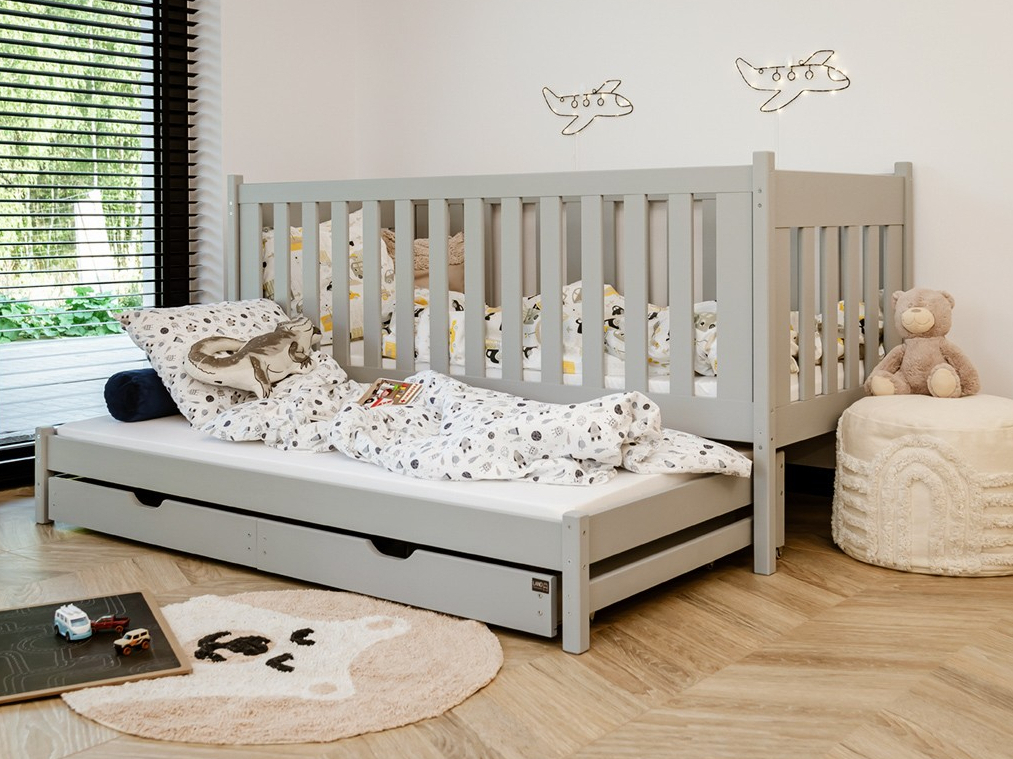 Dvigulė vaikiška lova su stalčiais KAJA 80x180 5 Dvigulė vaikiška lova su stalčiais KAJA 80x180 5