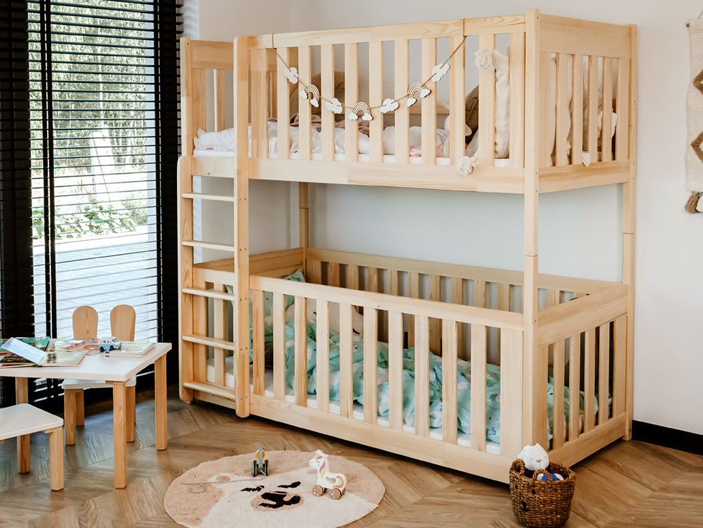 Dviaukštė vaikiška lova KONRAD 90x190 5