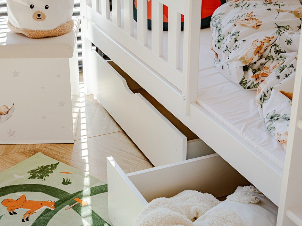 Dviaukštė vaikiška lova su stalčiais IGNAS 90x190 10