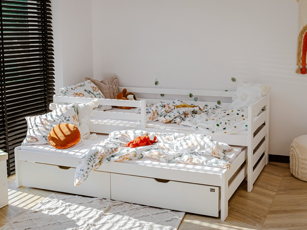 Dvigulė vaikiška lova su stalčiais SENSO 80x200 10