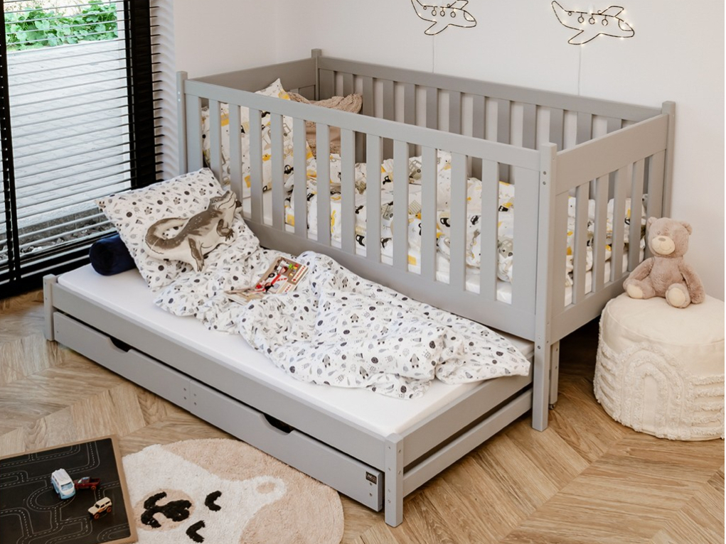 Dvigulė vaikiška lova su stalčiais KAJA 80x200 4