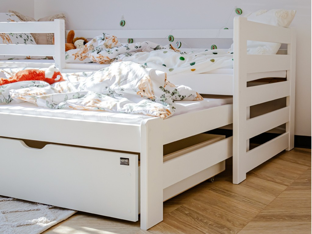 Dvigulė vaikiška lova su stalčiais SENSO 80x200 16