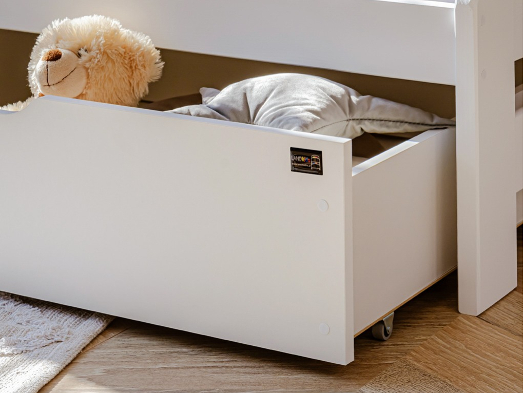 Dvigulė vaikiška lova su stalčiais SENSO 90x200 17