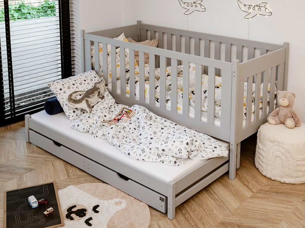 Dvigulė vaikiška lova su stalčiais KAJA 80x160 14