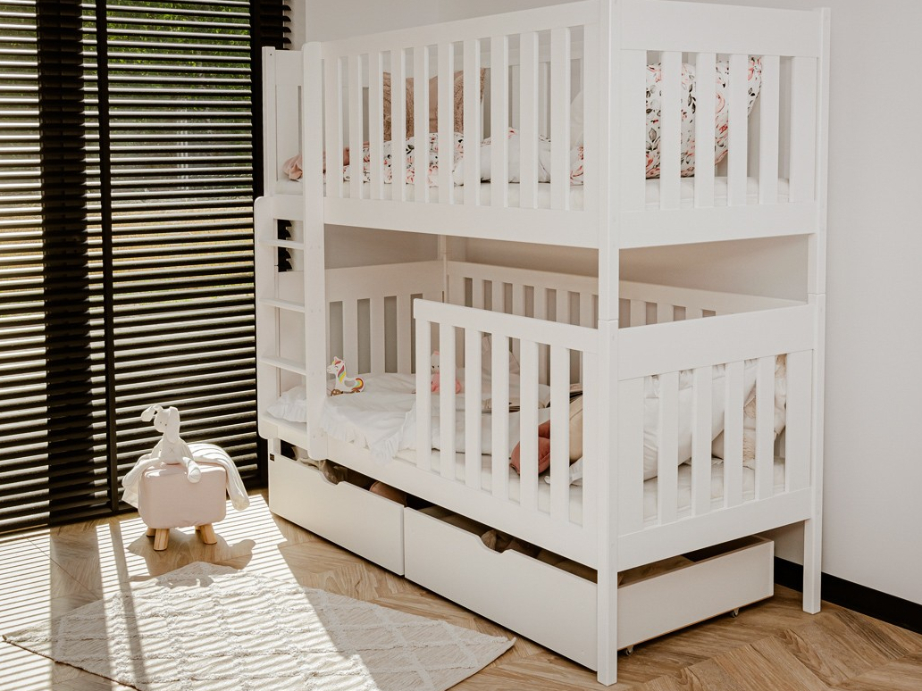 Dviaukštė vaikiška lova su stalčiais DAWID 90x190 2 Dviaukštė vaikiška lova su stalčiais DAWID 90x190 2