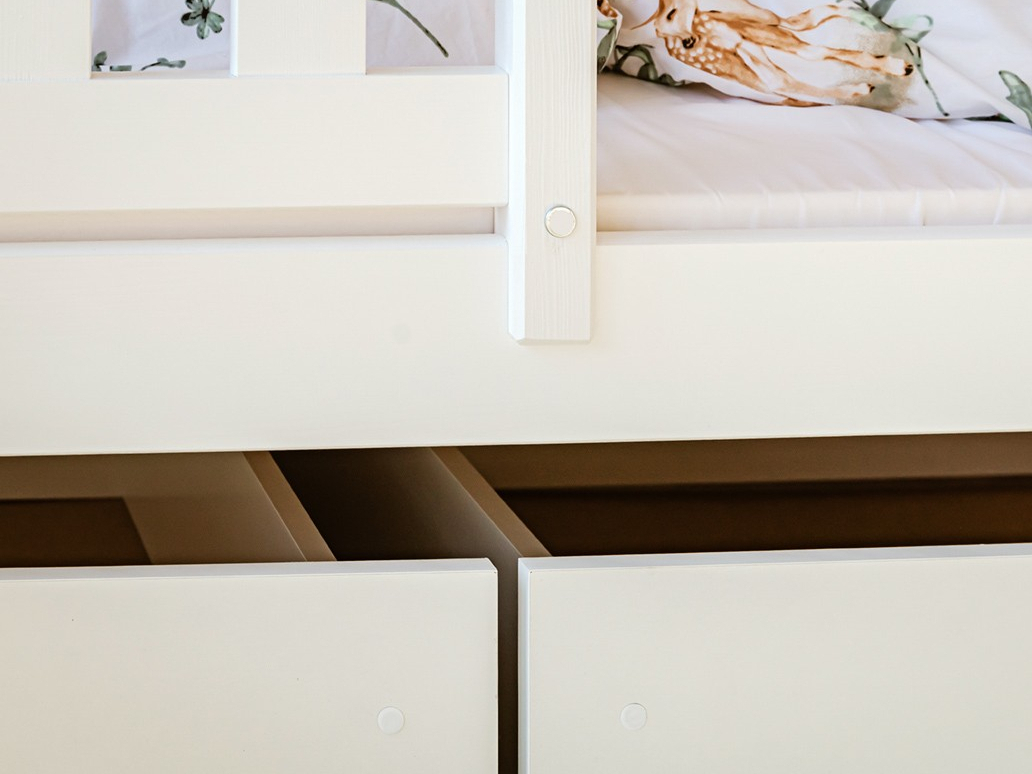 Dviaukštė vaikiška lova su stalčiais IGNAS 90x190 6