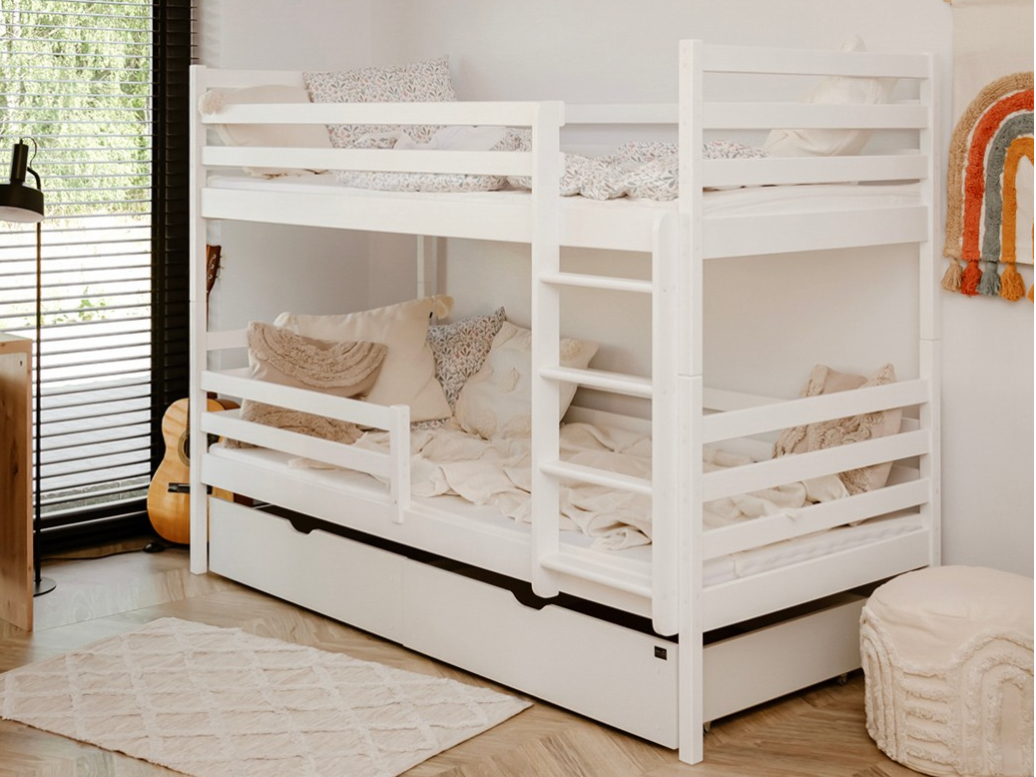 Dviaukštė vaikiška lova su stalčiais NEMO 80x180