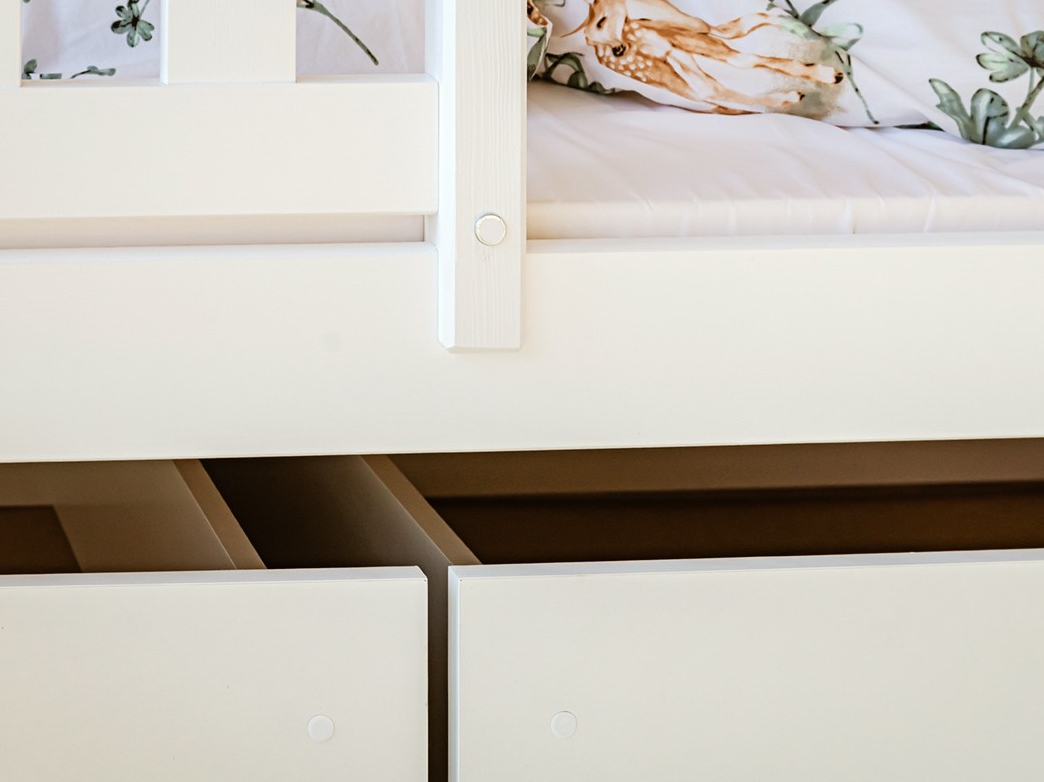 Dviaukštė vaikiška lova su stalčiais IGNAS 80x180 6