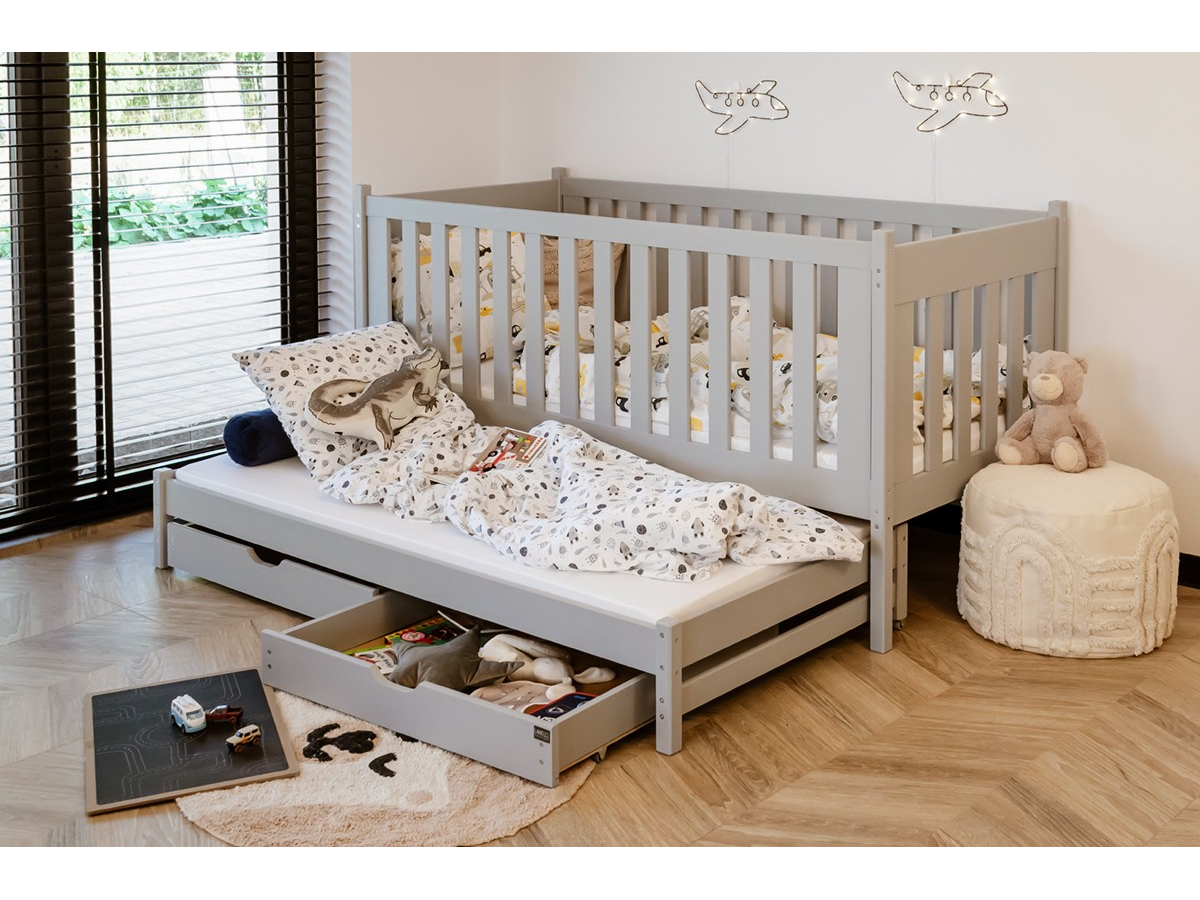 Dvigulė vaikiška lova su stalčiais KAJA 80x160 12