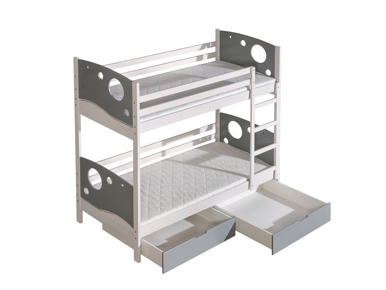 Dviaukštė lova su stalčiais KEVIN 190x80 2