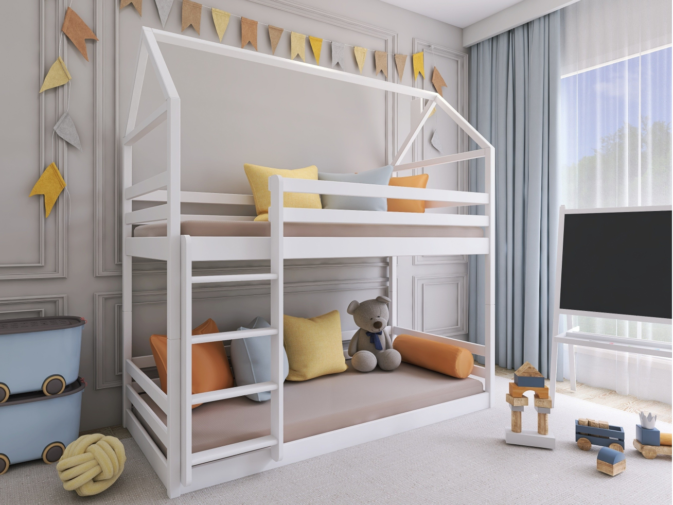 Dviaukštė vaikiška lova AXEL 80x180 2