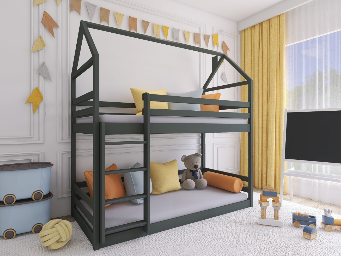 Dviaukštė vaikiška lova AXEL 80x200 2