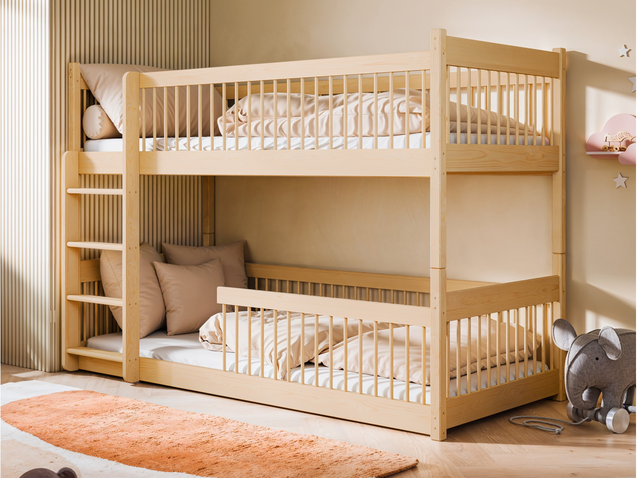Dviaukštė vaikiška lova BOSTON 90x200 1 Dviaukštė vaikiška lova BOSTON 90x200 1