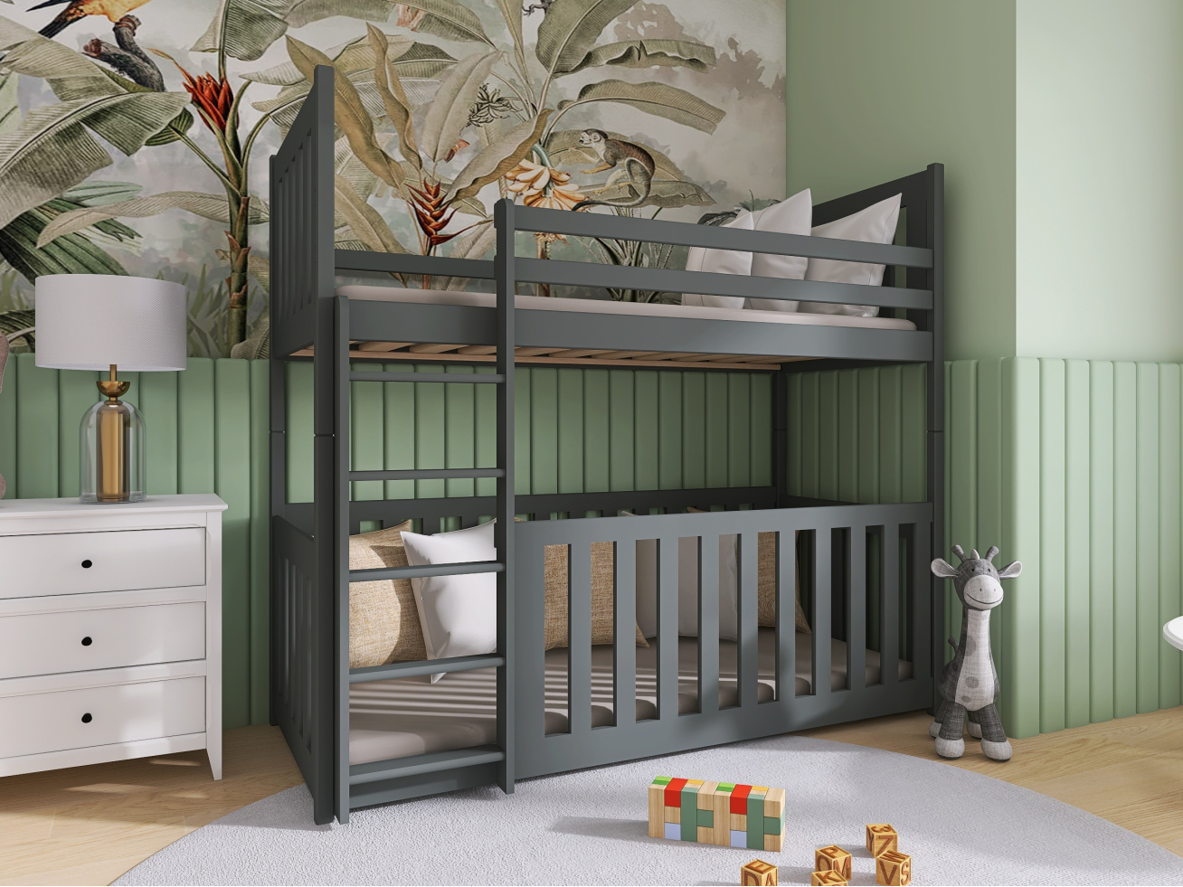 Dviaukštė vaikiška lova CRIS 80x160 3