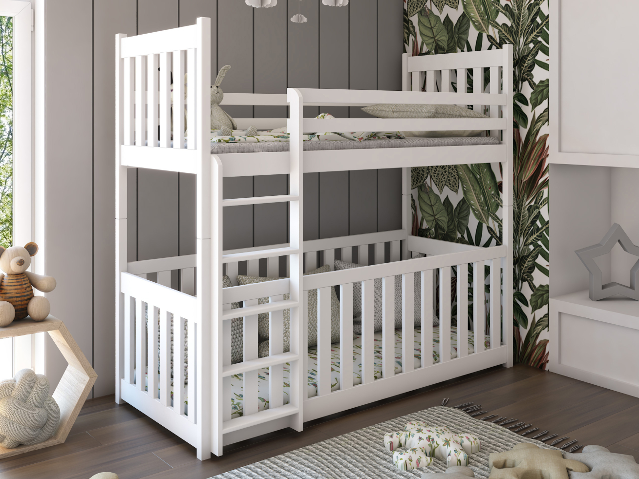 Dviaukštė vaikiška lova CRIS 80x180