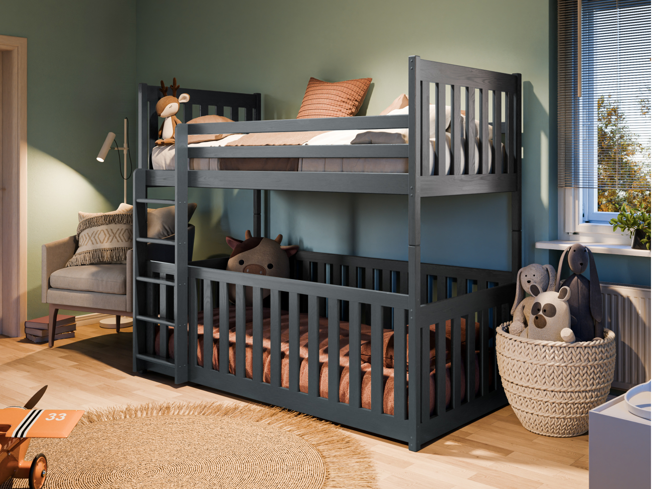 Dviaukštė vaikiška lova CRIS 80x200 2