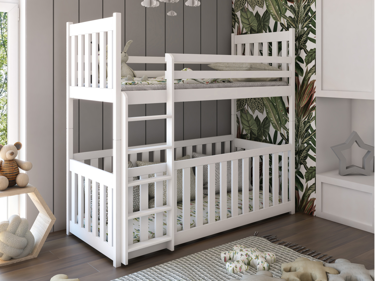 Dviaukštė vaikiška lova CRIS 80x200 Dviaukštė vaikiška lova CRIS 80x200