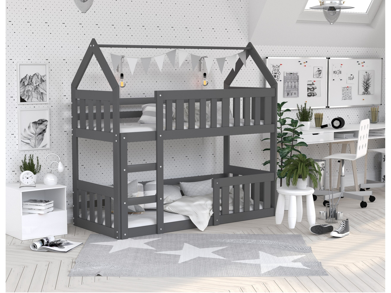 Dviaukštė vaikiška lova DOMEK MINI