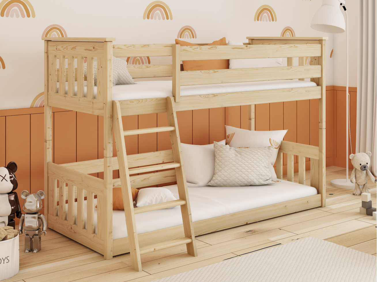 Dviaukštė vaikiška lova KEVIN 90x200 3