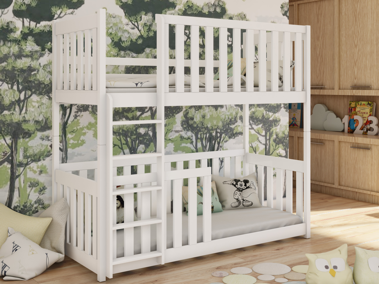 Dviaukštė vaikiška lova KONRAD 80x200 4