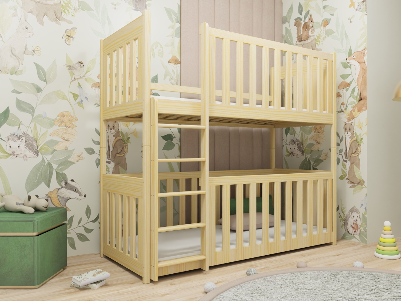 Dviaukštė vaikiška lova KONRAD 80x200 5