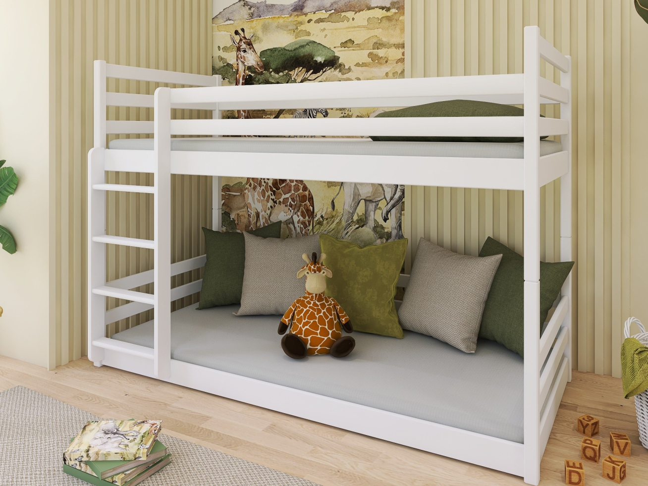 Dviaukštė vaikiška lova MINI 80x180