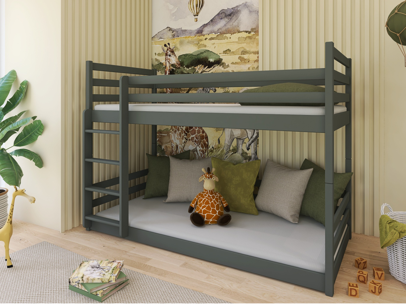 Dviaukštė vaikiška lova MINI 80x180 2