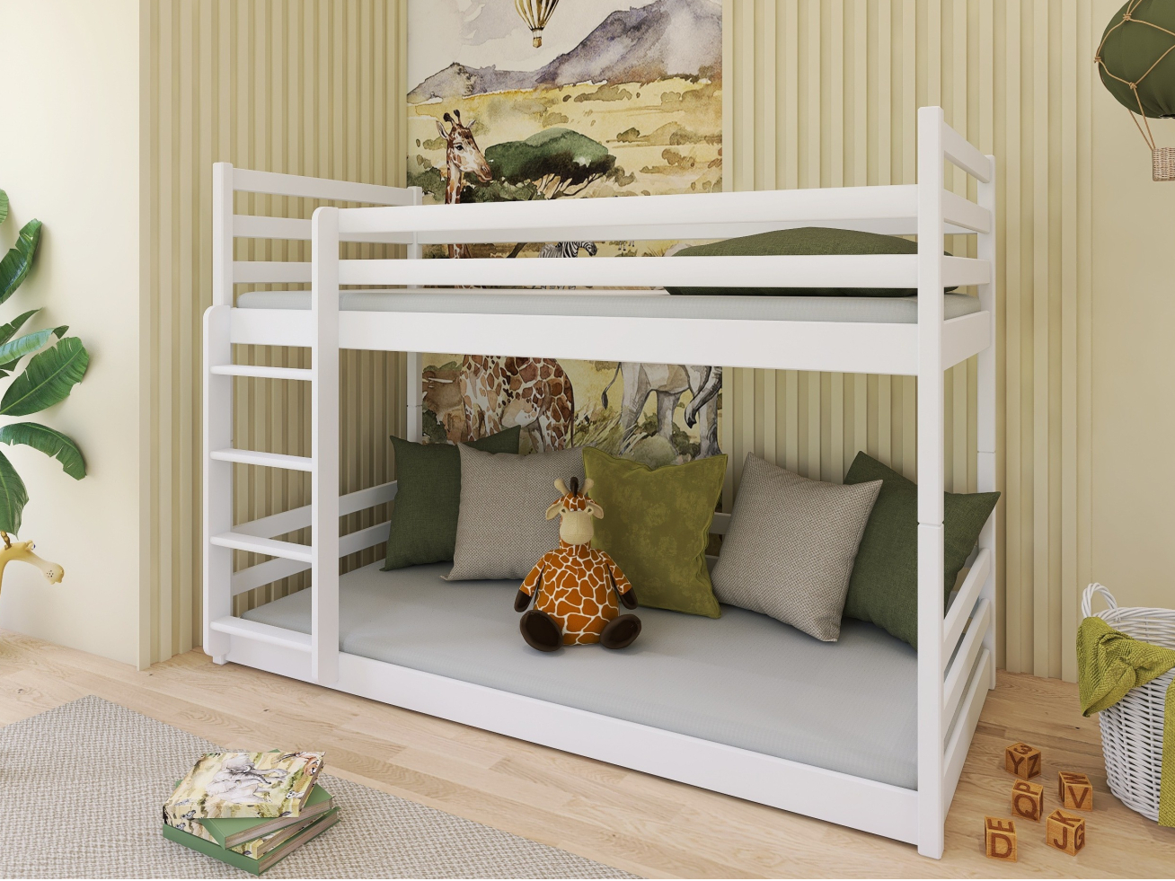 Dviaukštė vaikiška lova MINI 80x200