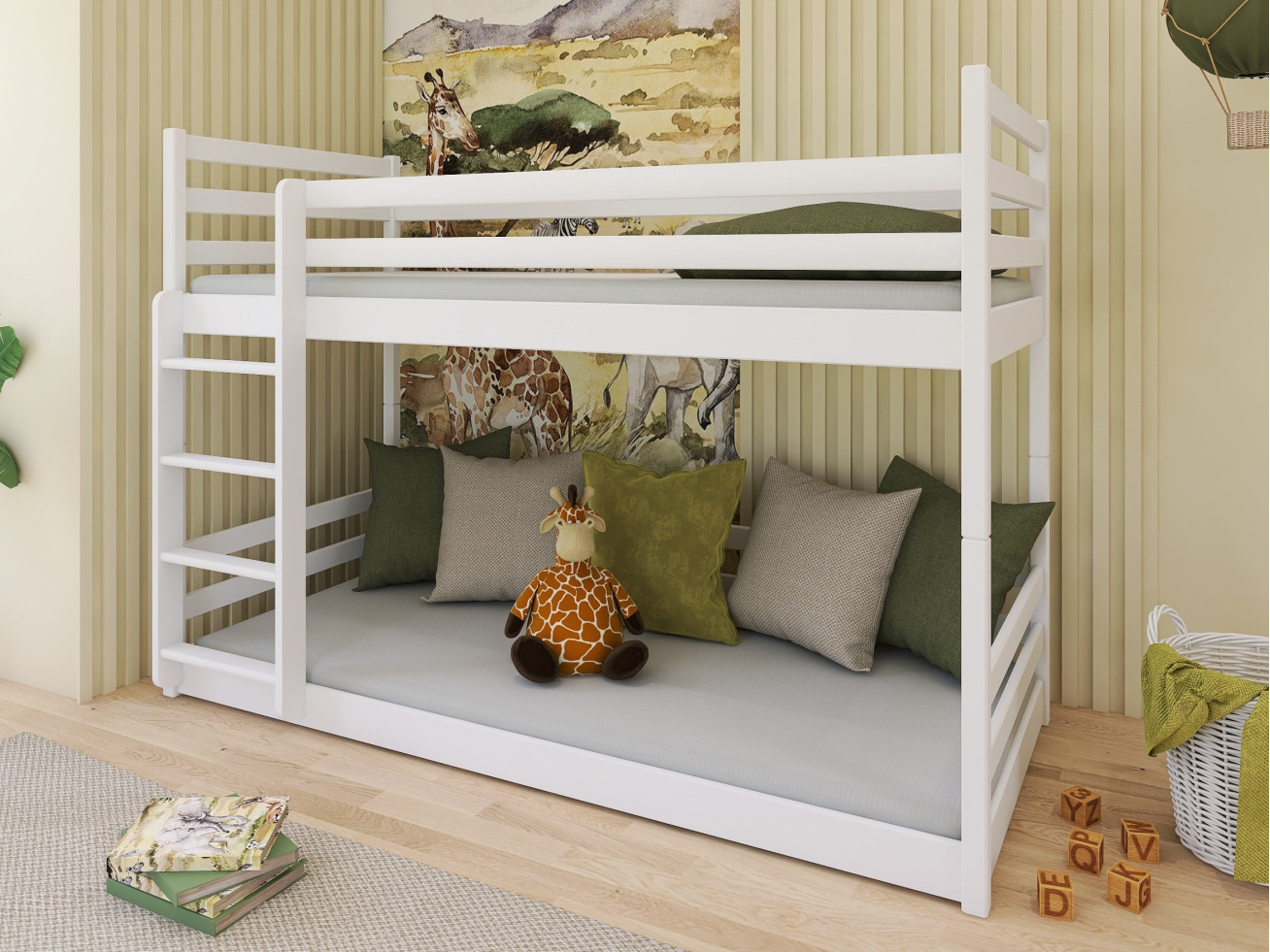 Dviaukštė vaikiška lova MINI 90x200