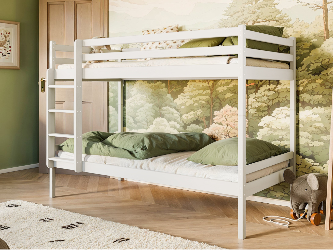 Dviaukštė vaikiška lova NICO 80x180 Dviaukštė vaikiška lova NICO 80x180