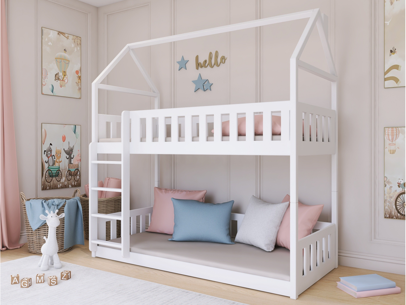 Dviaukštė vaikiška lova POLA 80x200 2