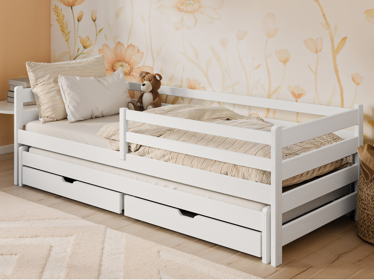 Dvigulė vaikiška lova su stalčiais HABI 90x200 Dvigulė vaikiška lova su stalčiais HABI 90x200