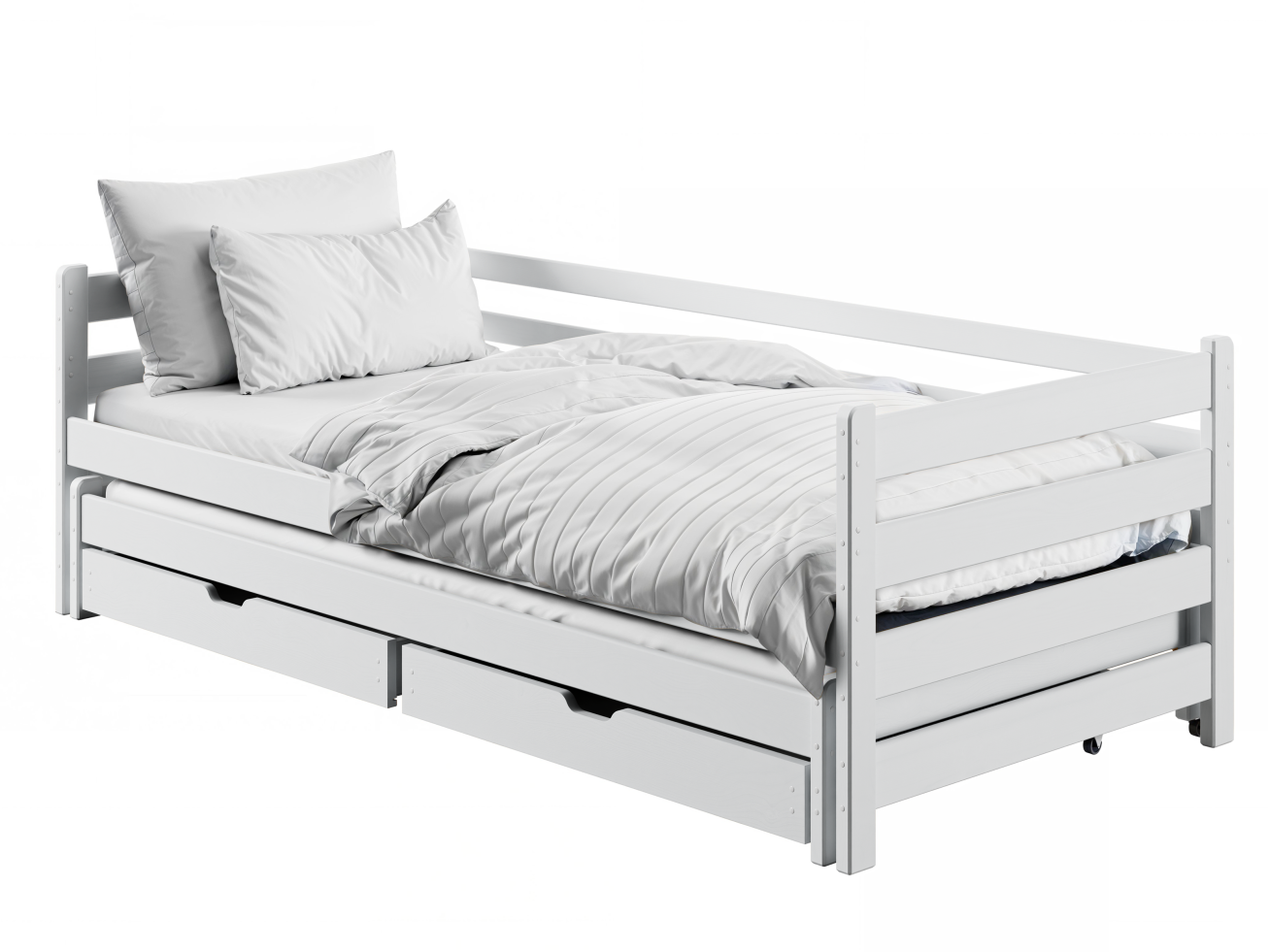 Dvigulė vaikiška lova su stalčiais HABI 90x200 3