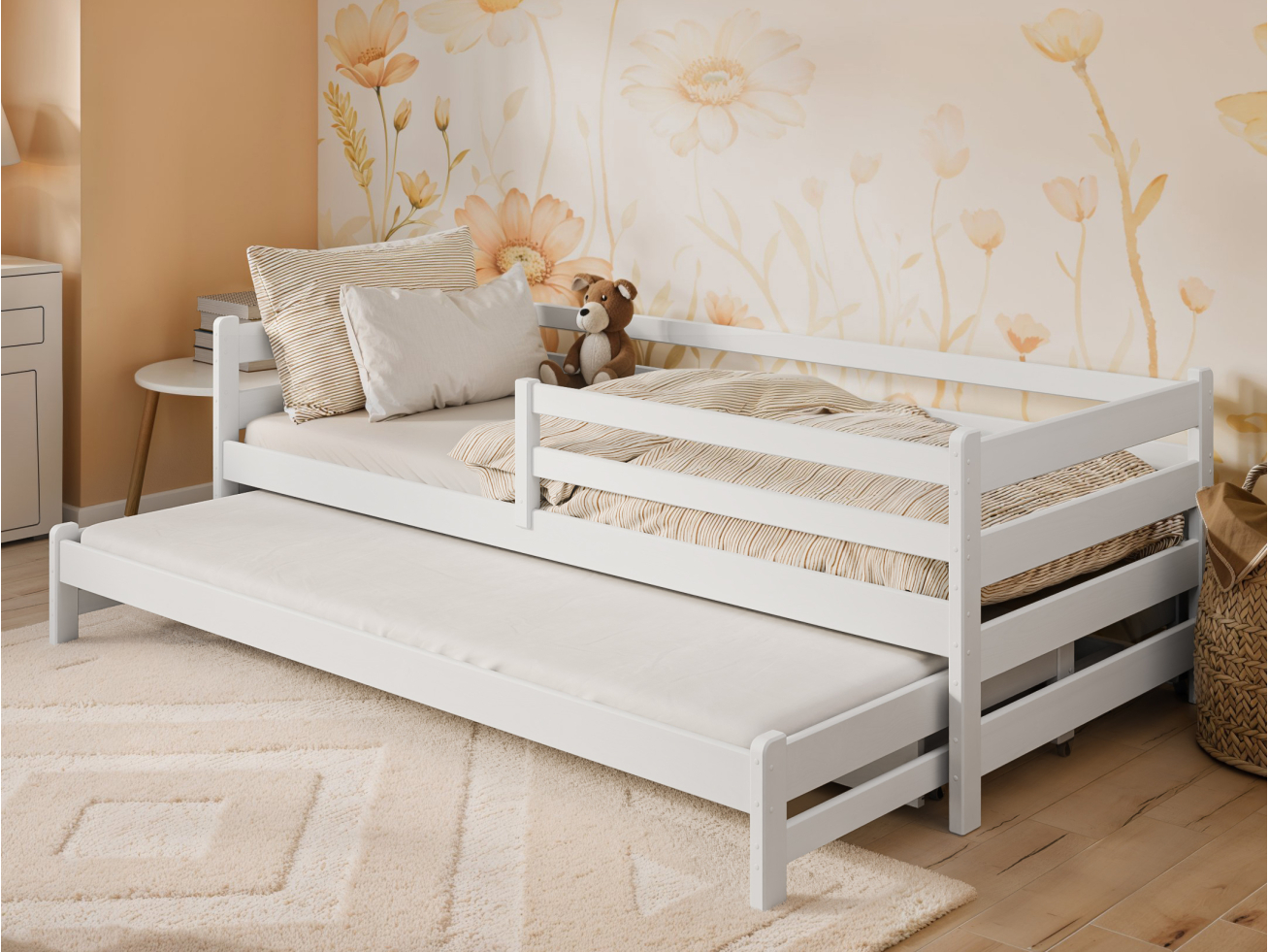 Dvigulė vaikiška lova su stalčiais HABI 90x200 1