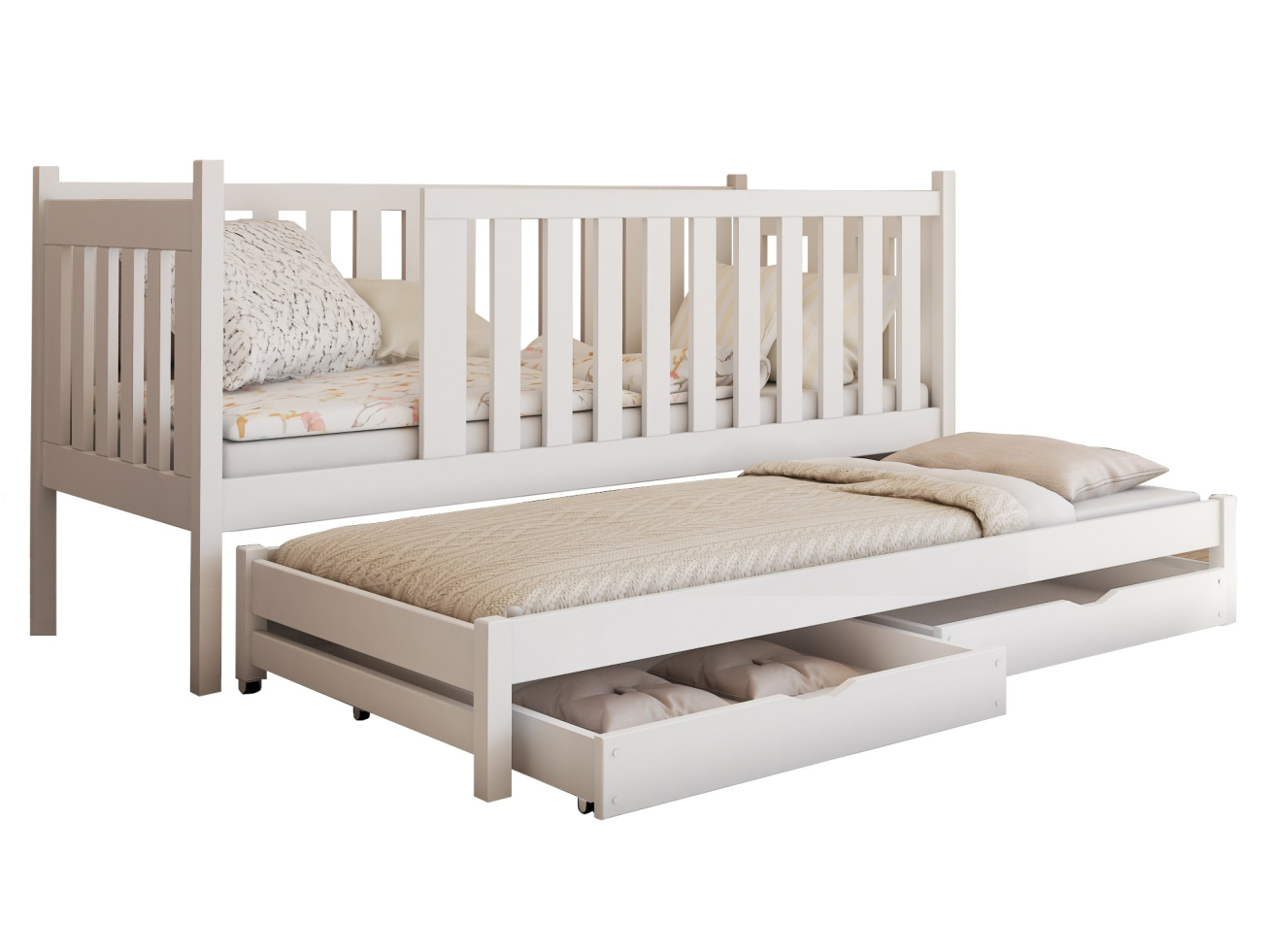 Dvigulė vaikiška lova su stalčiais KAJA 80x180 7 Dvigulė vaikiška lova su stalčiais KAJA 80x180 7