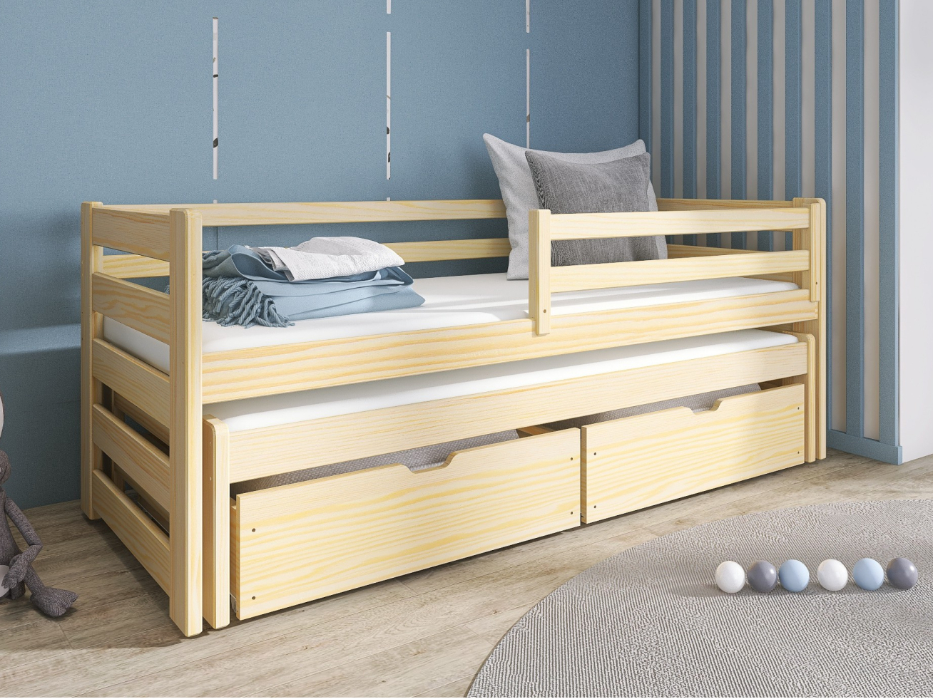 Dvigulė vaikiška lova su stalčiais SENSO 80x200 4 Dvigulė vaikiška lova su stalčiais SENSO 80x200 4