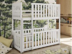 Dviaukštė vaikiška lova KONRAD 80x180