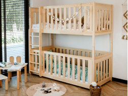 Dviaukštė vaikiška lova KONRAD 80x180