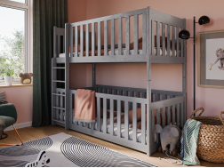 Dviaukštė vaikiška lova KONRAD 90x200